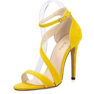 Yellow ZriEy High Heel Sandals